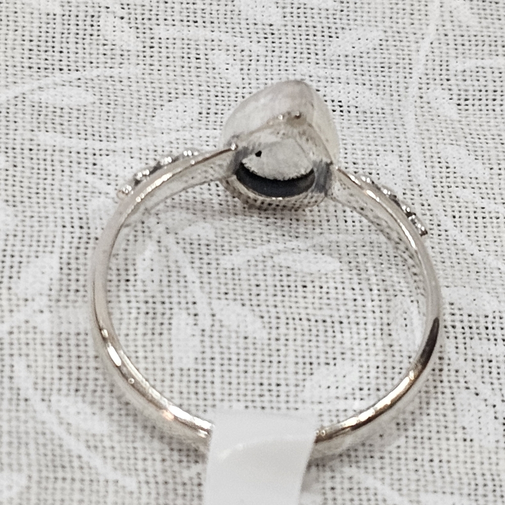 Sterling Silver Moonstone Gemstone Ring Size 7  - Picture 2 of 2